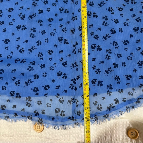 Abercrombie & Fitch blue lightweight gauzy sleeveless summer dress. - Picture 7 of 7